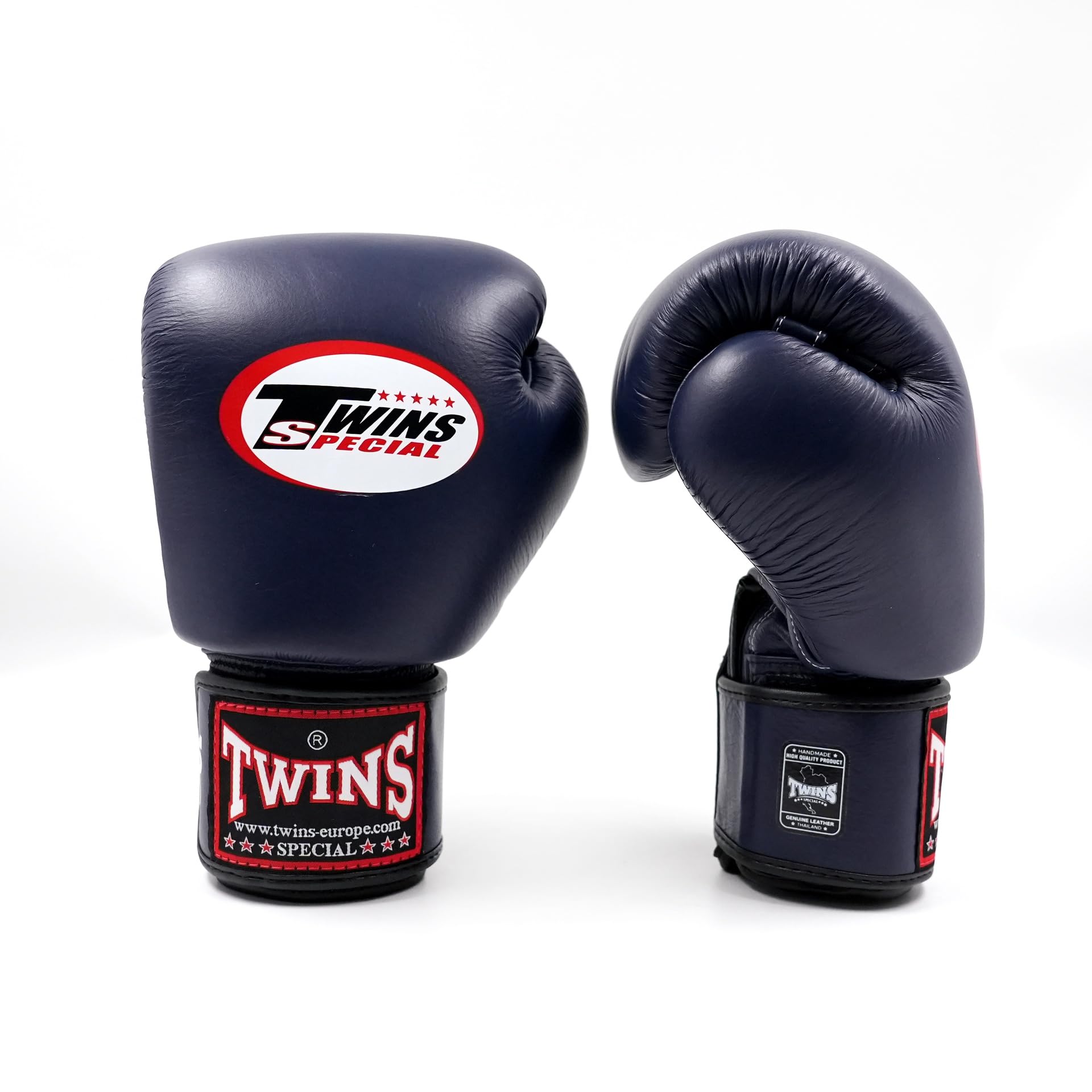 Twins Special BGVL3 - Guanti da boxe in pelle, per MMA, kickboxing, Muay Thai, sparring e allenamento, blu, 453 g