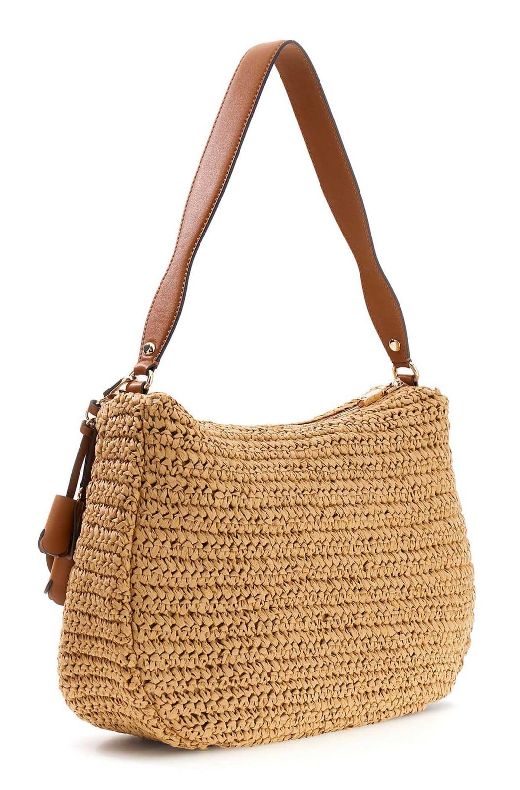 GUESS borsa a tracolla Ofelia Hobo Shoulder Bag Natural/Cognac marrone chiaro