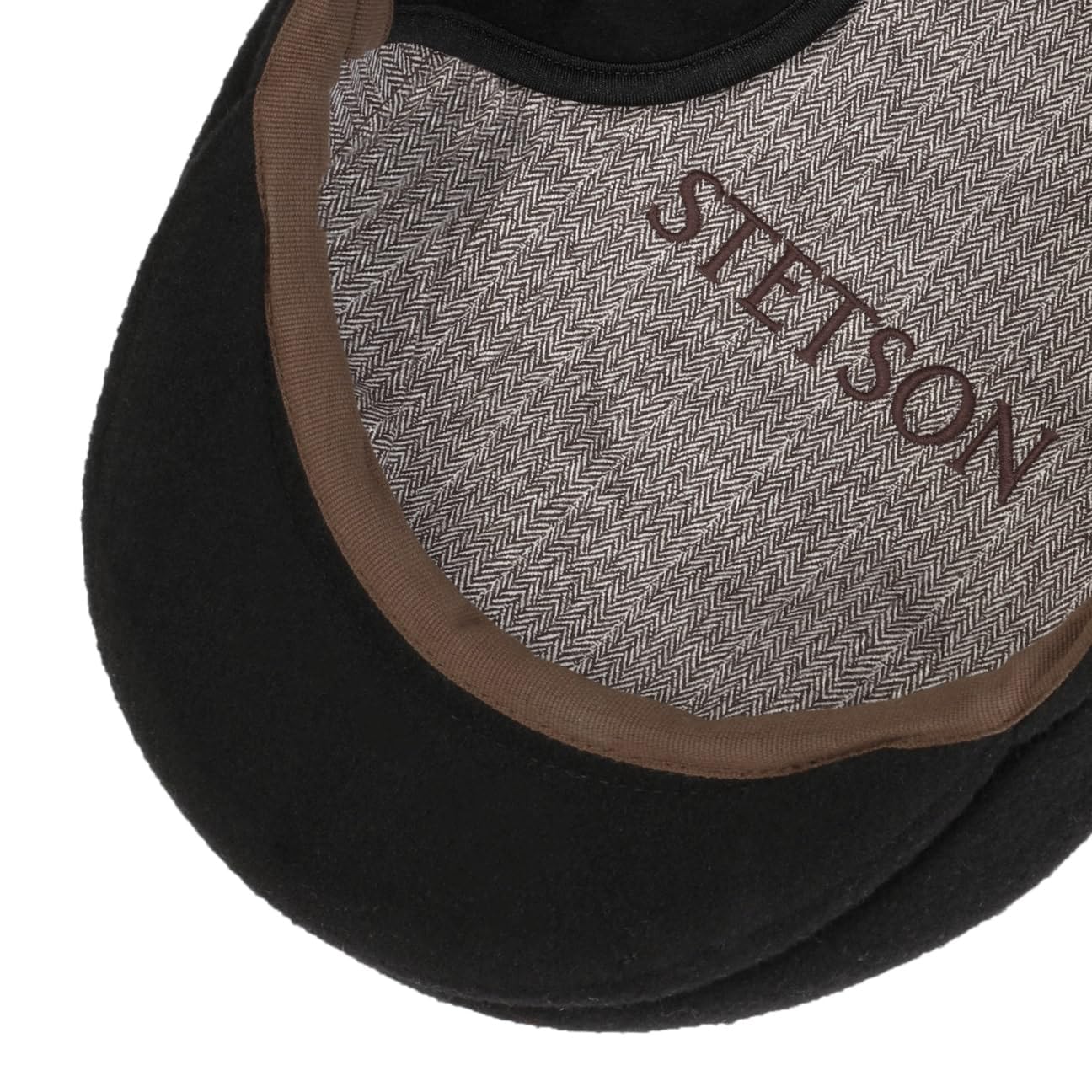 Stetson Kent Wool Copriorecchie Coppola Uomo Made in EU Cachemire Berretto con Visiera Autunno/Inverno