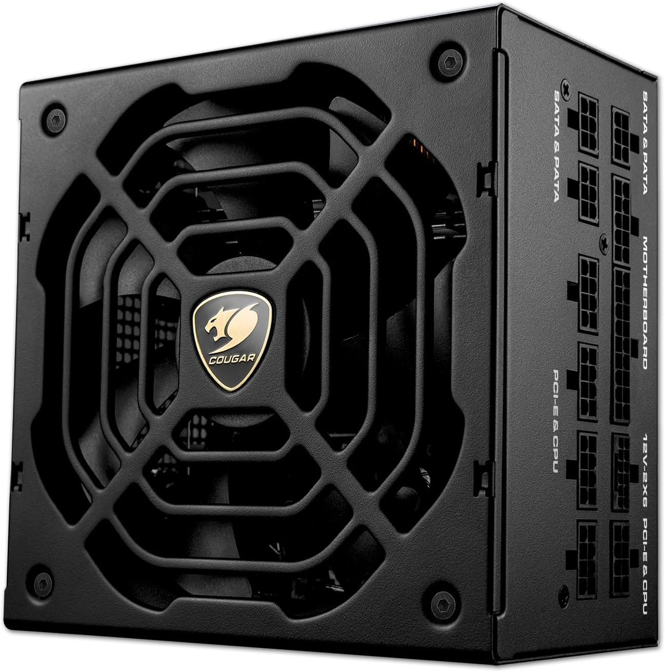 COUGAR GR 750W ATX 3.1 PCIe 5.1 Ready Fully Modular Power Supply, 80 Plus Gold, Native 12V-2x6 Cable, Japanese Main Capacitors, Low Noise, 140mm Compact Size