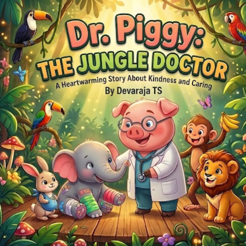 Dr. Piggy: The Jungle Doctor: A Children’s Story About Kindness, Helping Others, and Animal Friendship for Kids Ages 3–5