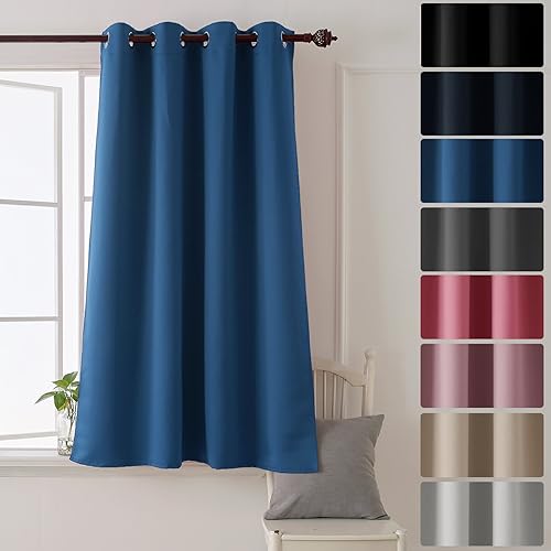 Blue Eyelet Curtain Amazon Co Uk