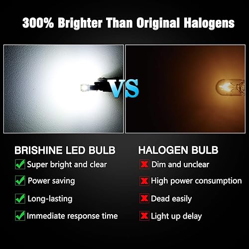 Miniatura 3 de BA9S - Bombillas LED de 6000 K, xenón blanco, extremadamente brillante, 5630, chipsets 53, 57, 293, BA9, 64111, 1891, 1895, T4W, bombillas LED para