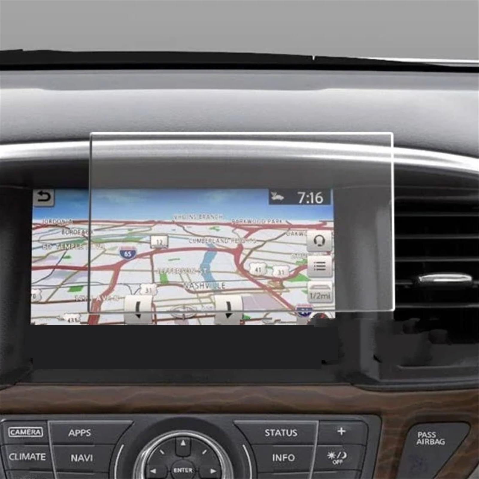Protection écran GPS Nissan Pathfinder 2018-2020 en verre trempé - 8