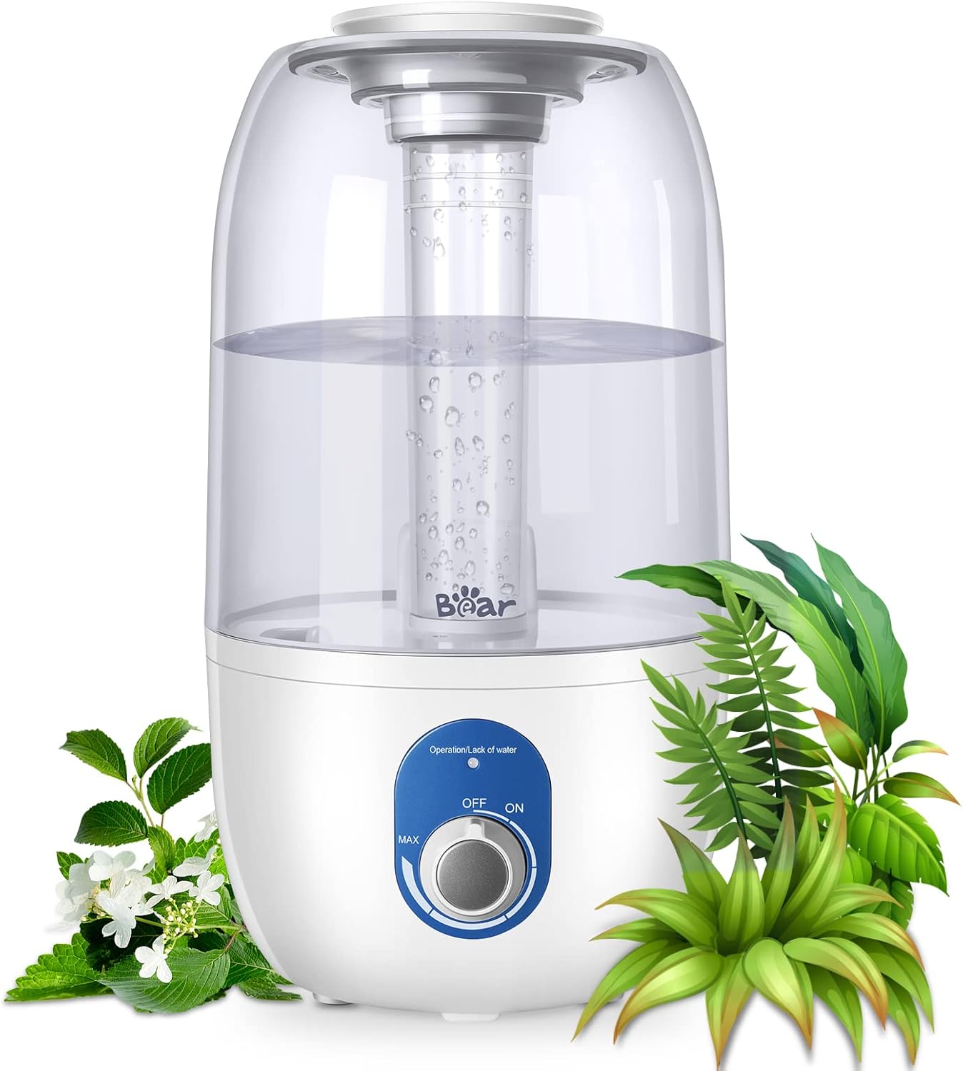BEAR Humidifiers for Bedroom, 3L Cool Mist Humidifiers and