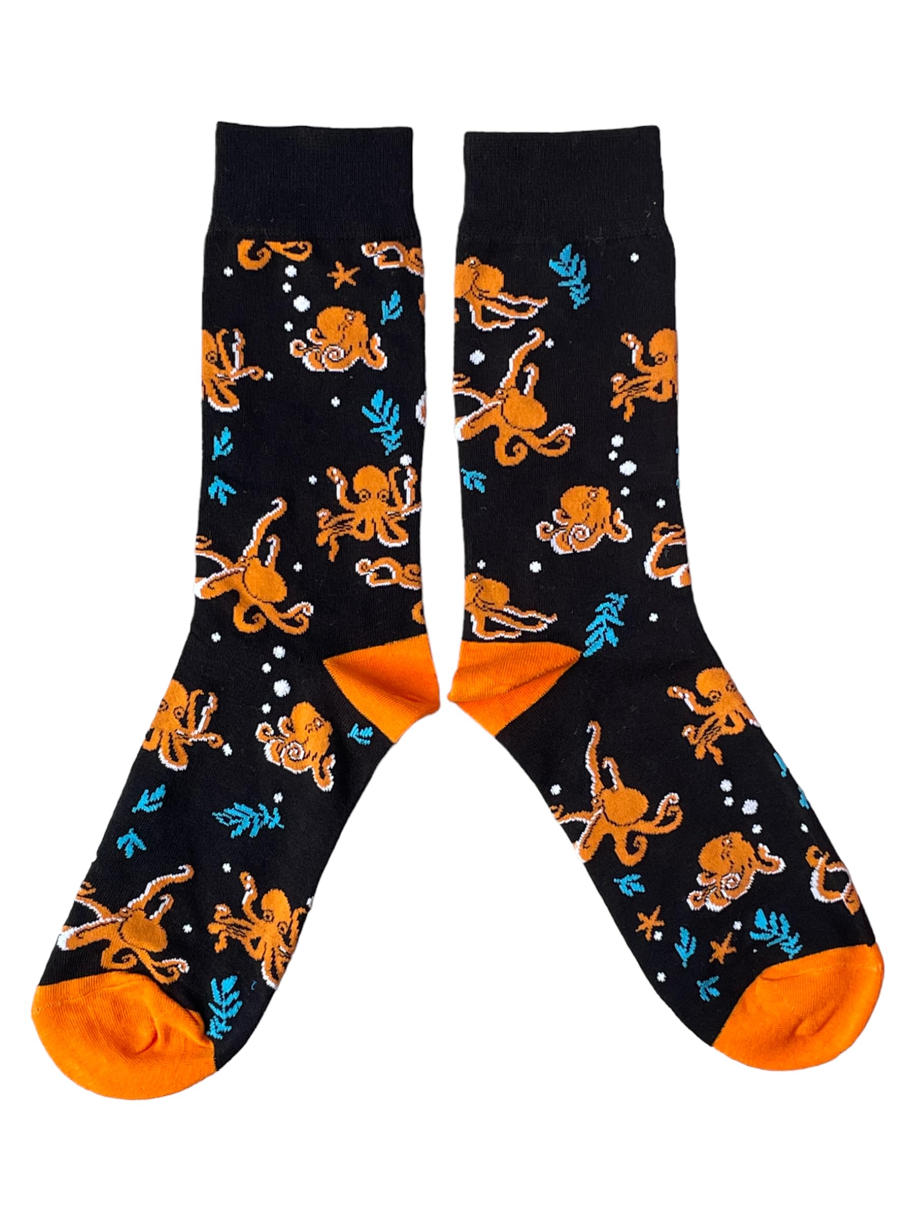 Sock Shack Women's Blue Octopus Octopi In The Ocean Depths Socks 4-8 Uk / 37-42 Eur / 6-10 Us