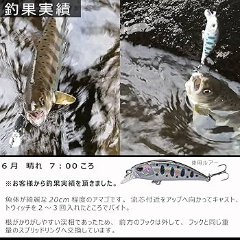 バス釣り　トラウト　湖、渓流釣り　ミノー　ルアー　ワカサギルアー　野池バス釣り Amazon.co.jp: Contyu 渓流 バス釣り ルアー | トラウト ミノー