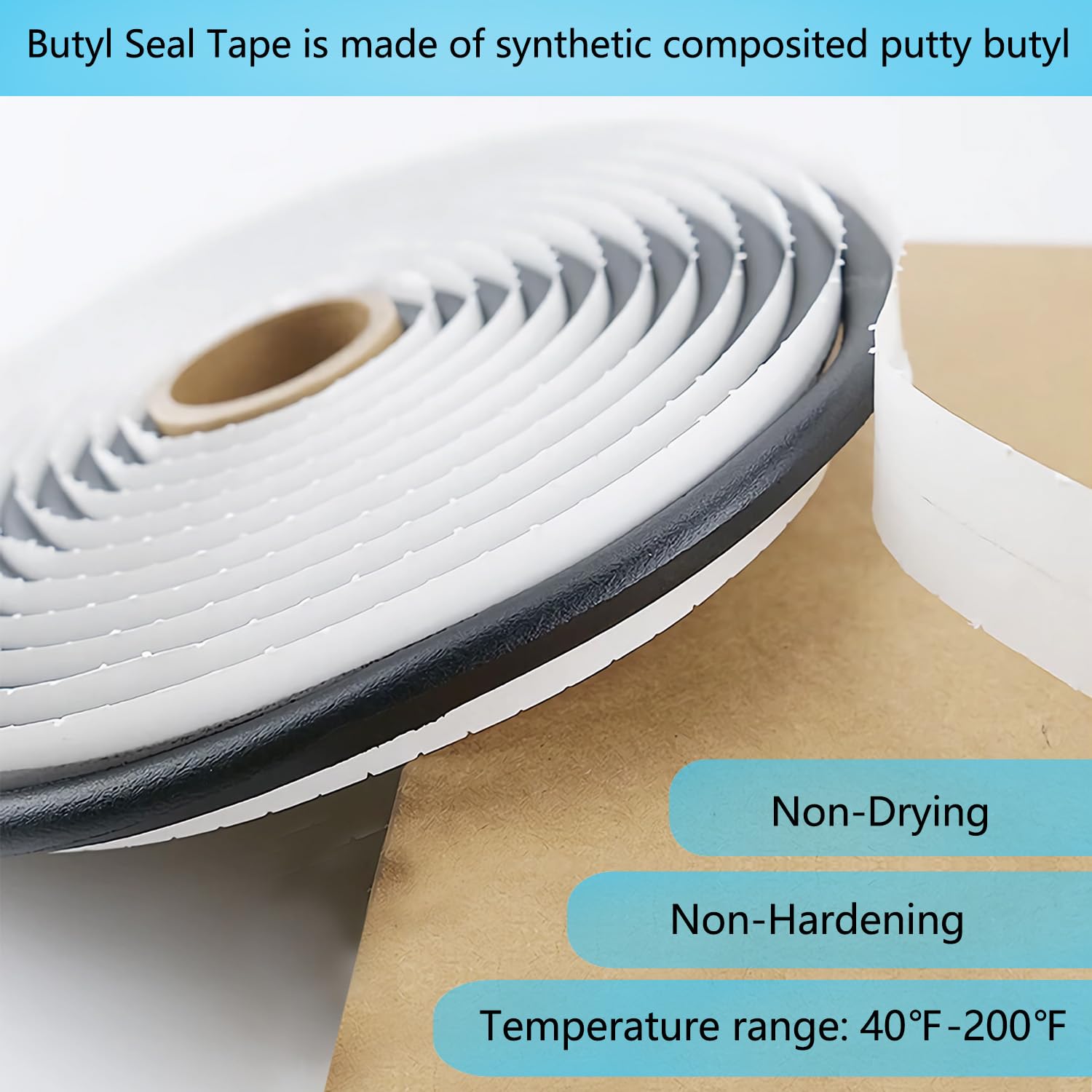 Nastro Sigillante Butilico 6mm X 6m - Filo Nero Impermeabile Per Fari Auto, Finestre, Parabrezza - Foto 11