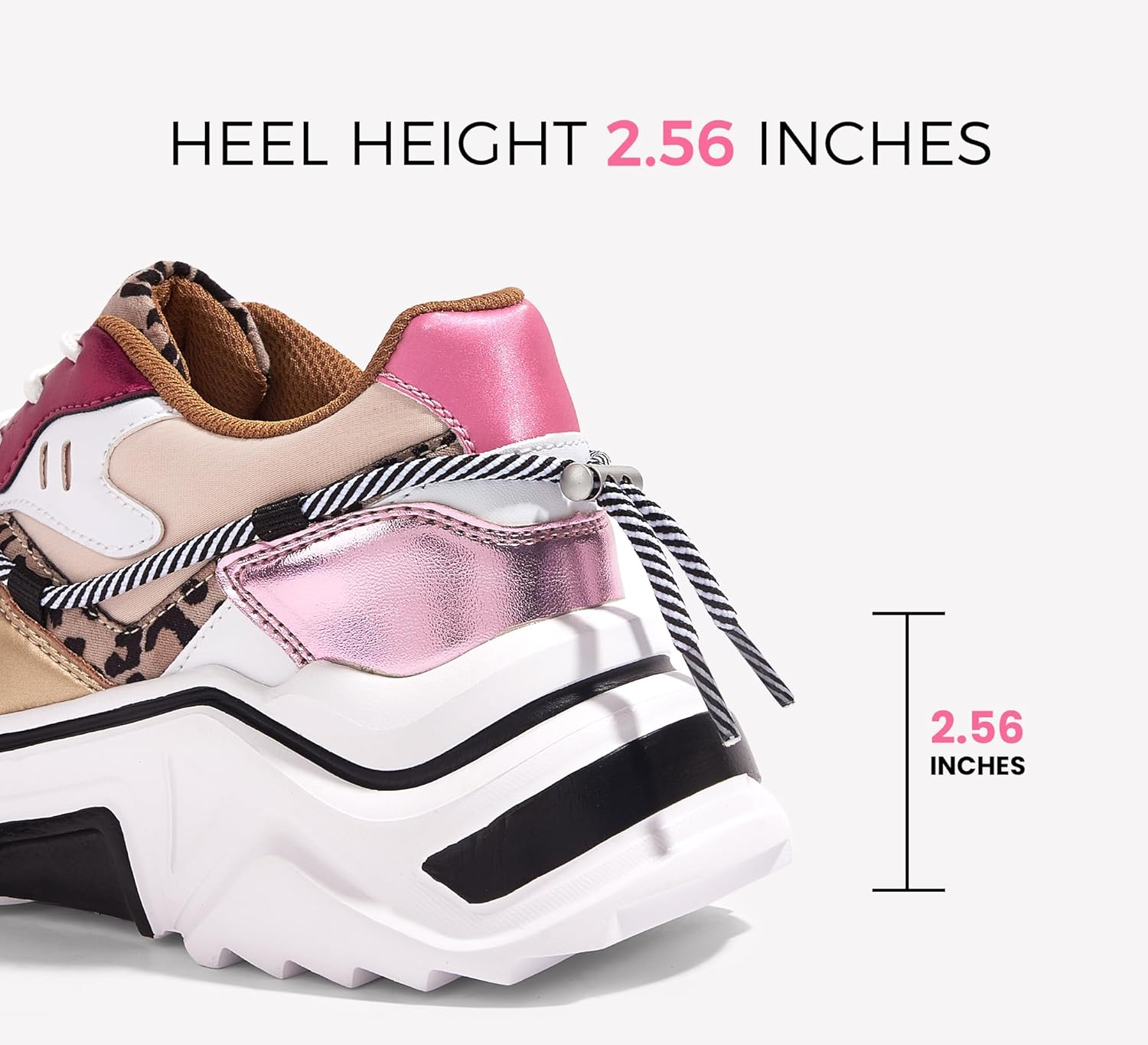 LUCKY STEP Women's Platform Colorful Fashion Sneakers Retro Colorblock Stylish Cute Chunky Dad Walking Shoes