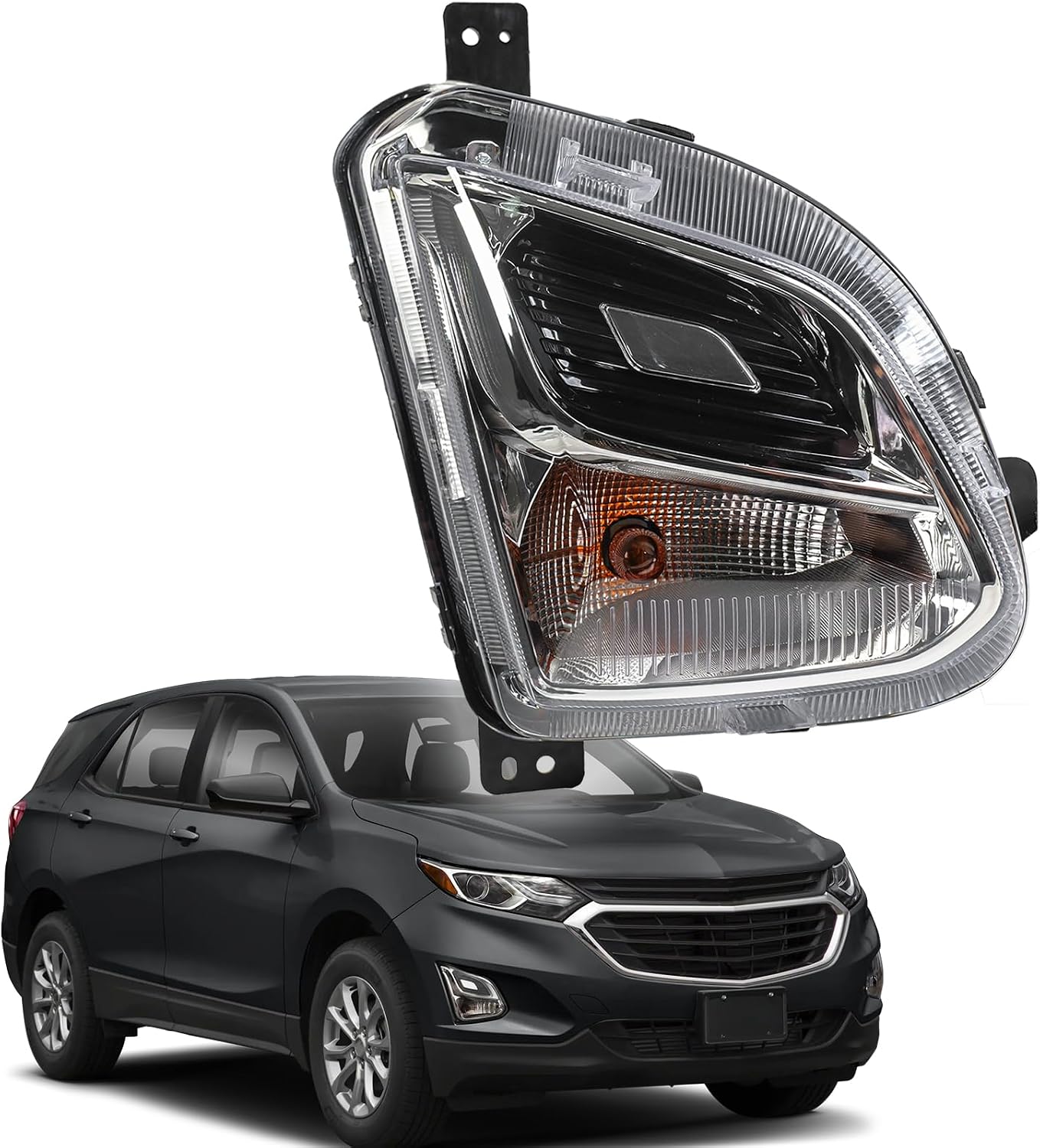 YESENTECH Fog Light Assembly for Chevy Equinox Right Front (2018–2021) - Halogen