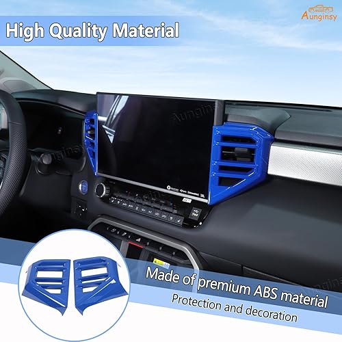 Vista 111 de Cubierta de salida de aire lateral para consola central de automóvil, compatible con Toyota Tundra 2022+ Sequoia 2023+ cubierta de panel de aire