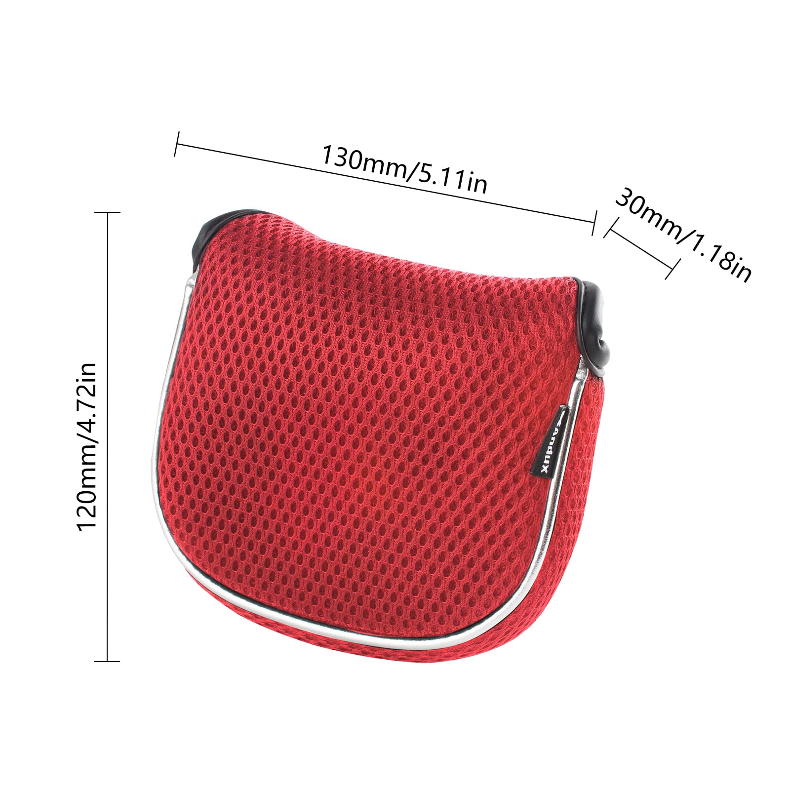 Andux Mesh Mallet Putter copertura Golf Putter testa copre rosso, piazza MT/TG14
