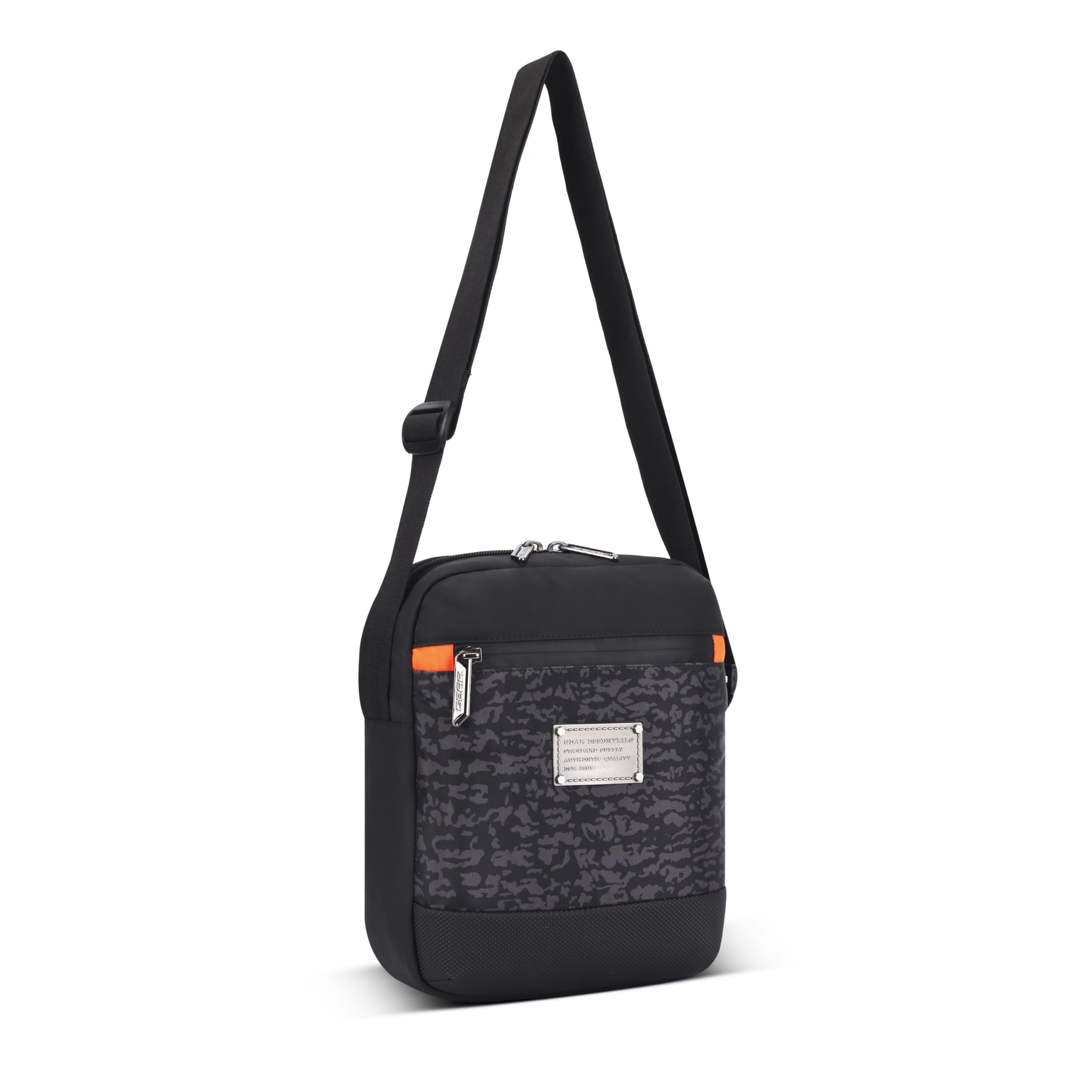 Gear Tactical Water Resistant Sling Bag/Crossbody Bag/Messenger Bag For men/women (Black Camo)
