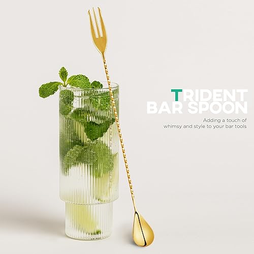 Miniatura 6 de Homestia Juego de 4 coladores de cóctel de acero inoxidable para bebidas, incluye colador Hawthorne, colador Julep, tamiz de malla fina con cuchara