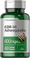 Vista 1 de Horbäach KSM-66 Ashwagandha con L-teanina 60 cápsulas recubiertas Suplemento complejo vegano, sin OMG, sin gluten