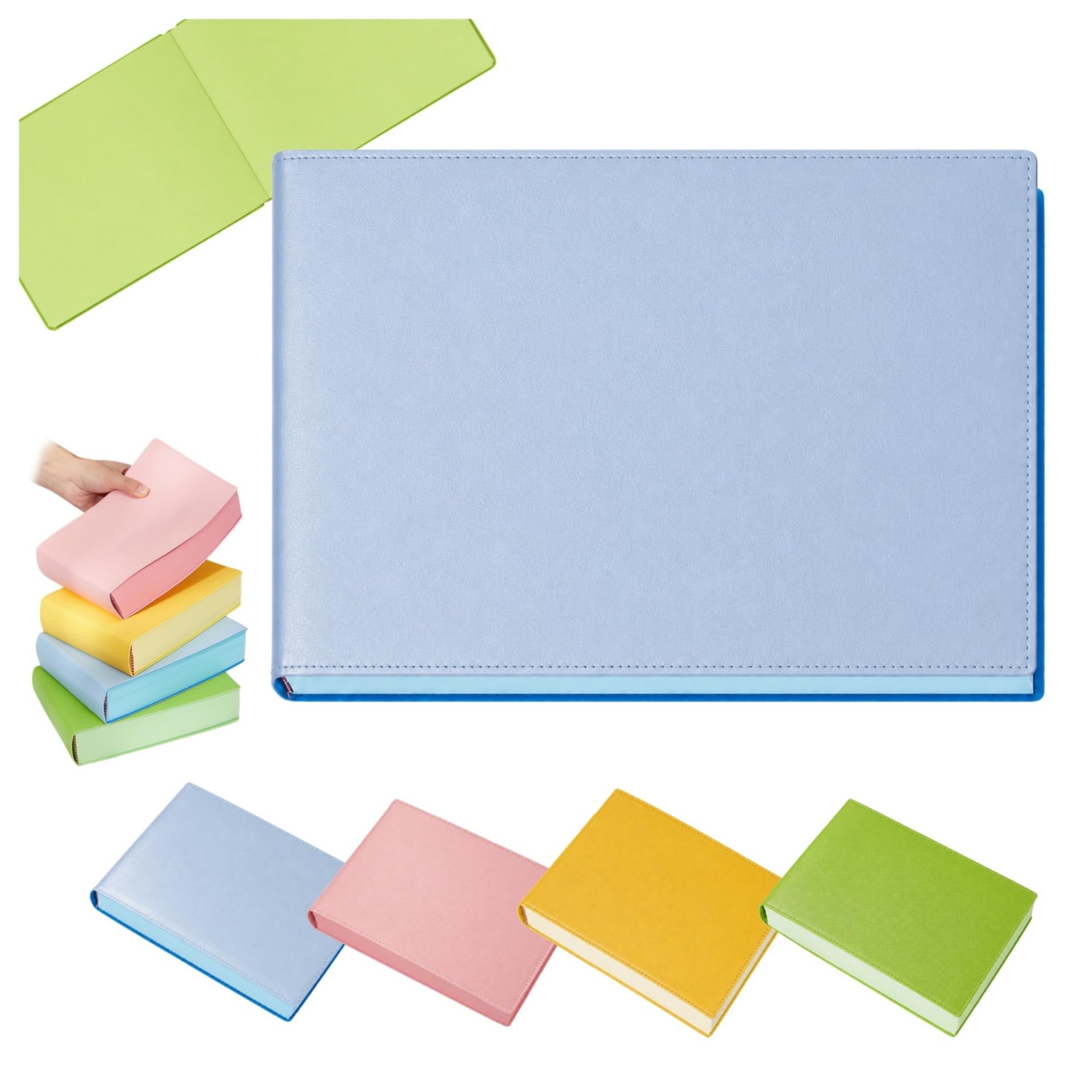 Carnet A5 bloc notes pages blanches journal intime pour l'école - 8