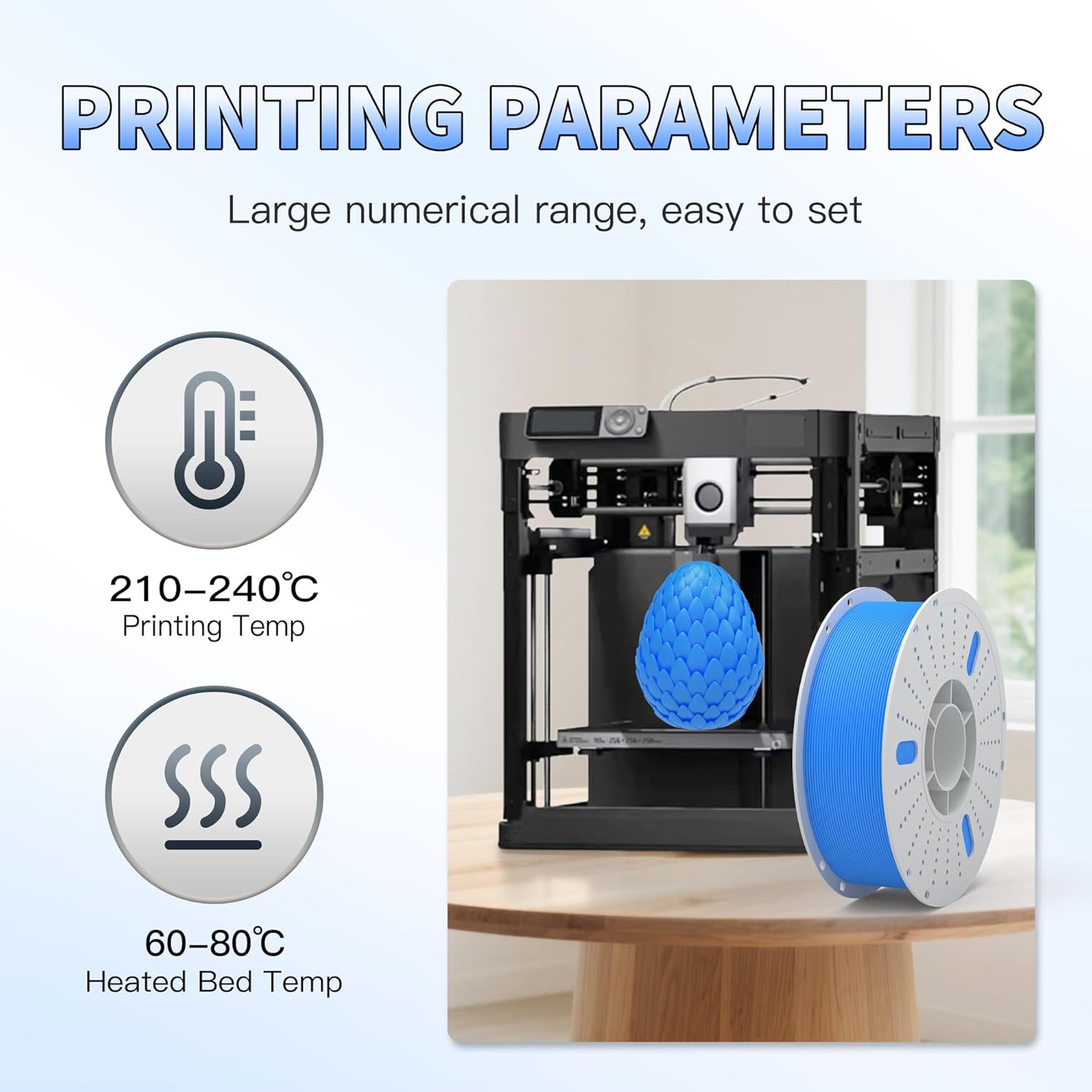 PINBALL PETG 3D Printer Filament 1.75mm High Precision Durable Strong Filament Mith Better Flow Dimensional Accuracy +/- 0.02mm Suitable for Most FDM 3D Printers 4 Kilograms Red, Yellow, Green, Blue