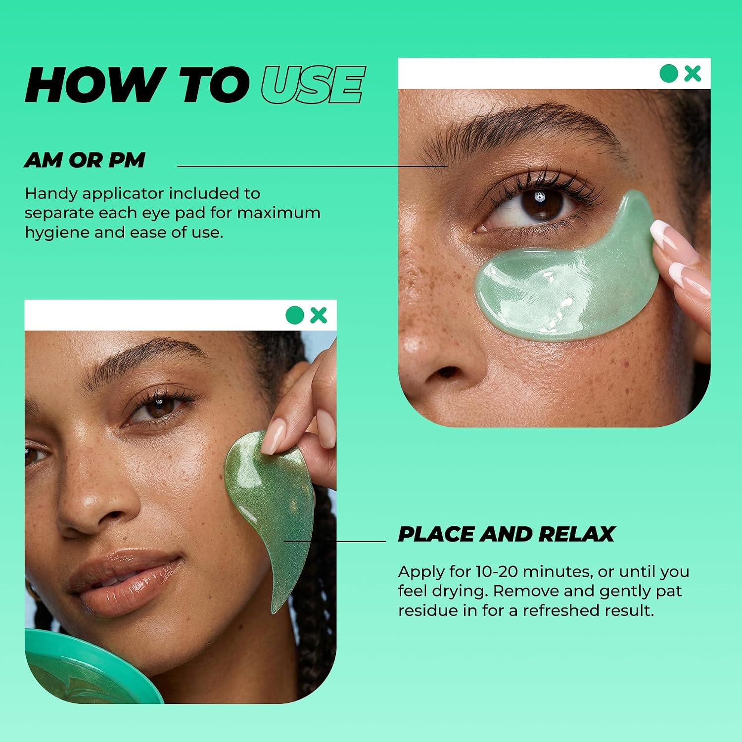 Vitamasques Collagen Caffaine Eye Pad Jar For Puffy Eyes & Dark Circles