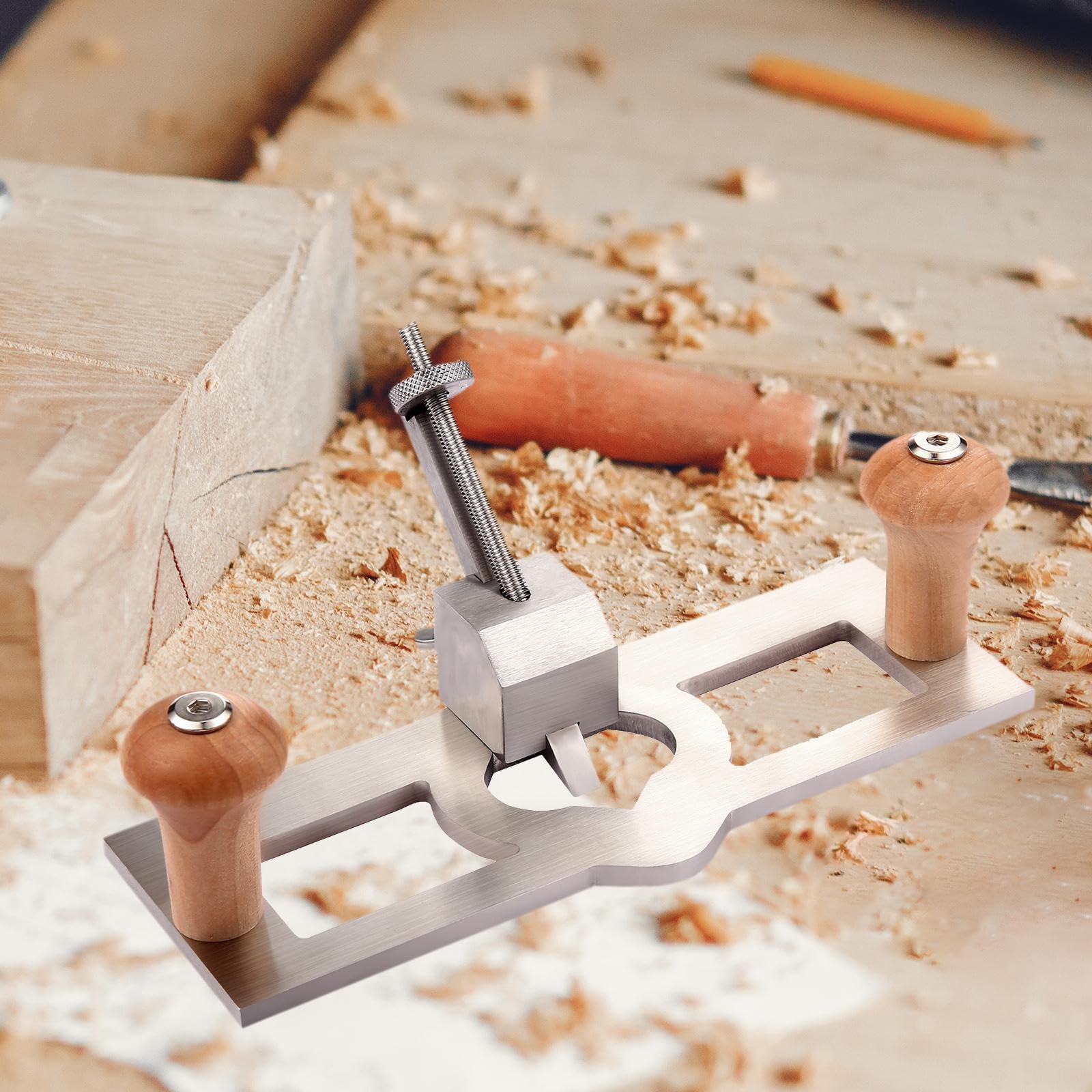 kowaku Router Plane Herramienta Manual para Pulido Y Rebanado de Madera con Diseño Ergonómico Compacto Adecuada para Carpinteros Profesionales Proyectos, Paquete