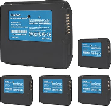 5-Pack TC77 For Zebra Batteries Replacement For Zebra TC77 Battery - Zebra Scanner Battery - for Symbol TC77 TC70 TC72 TC75 TC55 TC70X TC75X TC75AH TC75EK TC75FK TC75GK TC77HL BT-000318 Battery