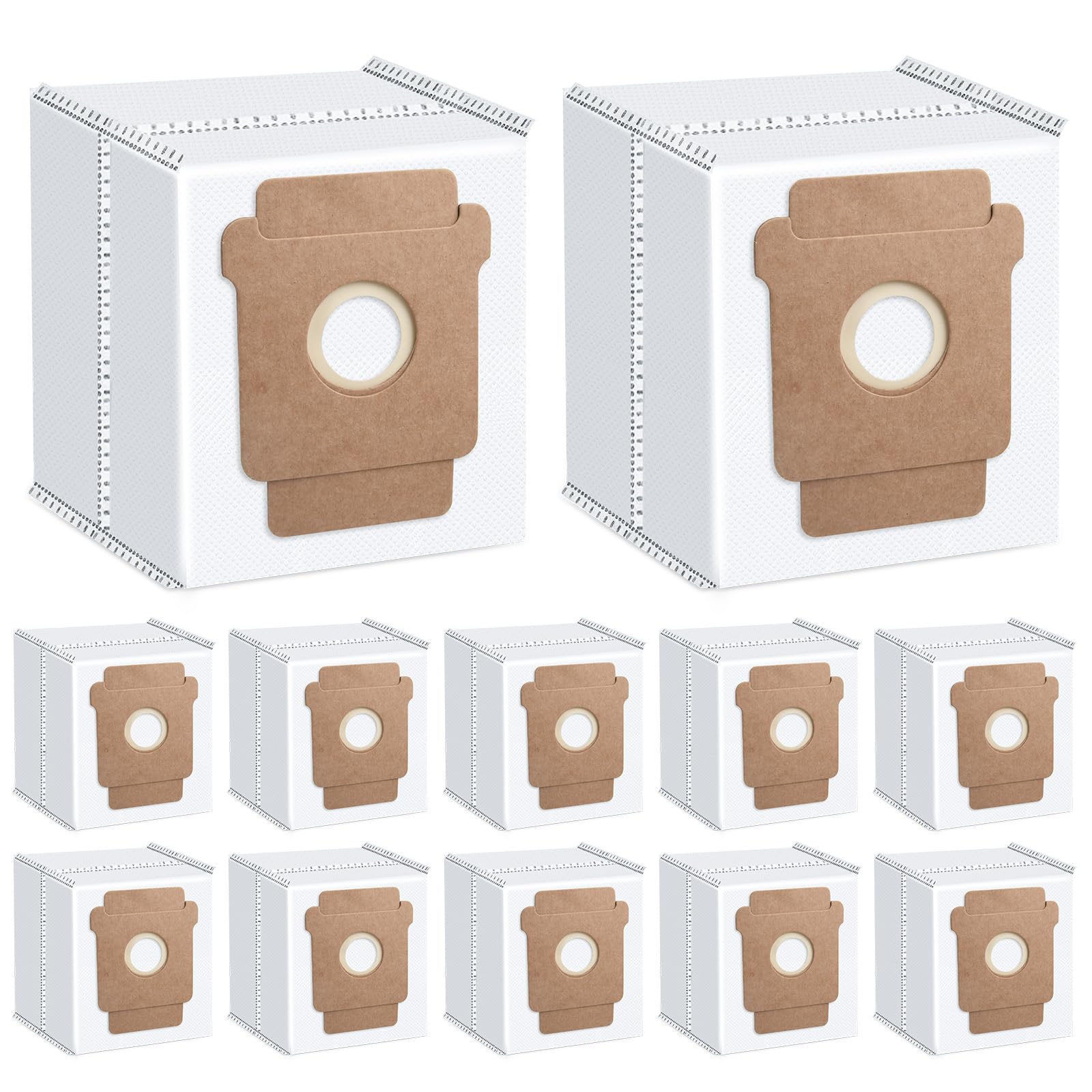 12-Pack Replacement Dust Bag Compatible with iRobot Roomba 2 Essential Q052, Roomba 104, 105 Vac, 105 Combo, Plus 405, Plus 505 Combo, Max 705 Vac,