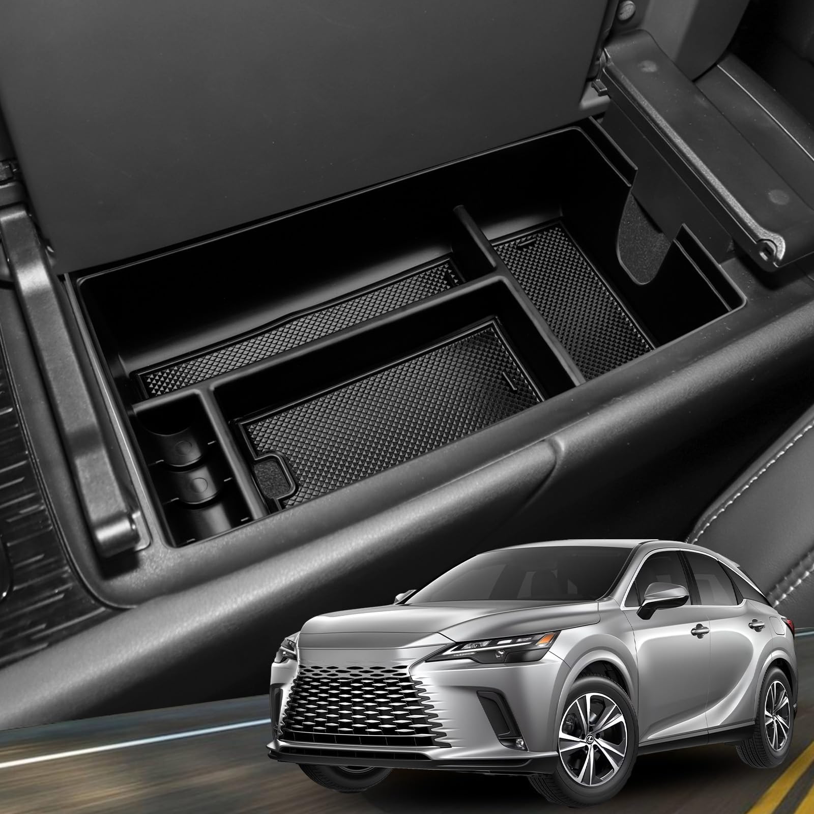 YEE PIN for 2023 2024 2025 Lexus RX350 Center Console Organizer Lexus RX 350 Console Tray Compatible with Lexus RX 350 Accessories Console Tray Premium/Premium+/Luxury/F Sport Handling/RX Hybrid