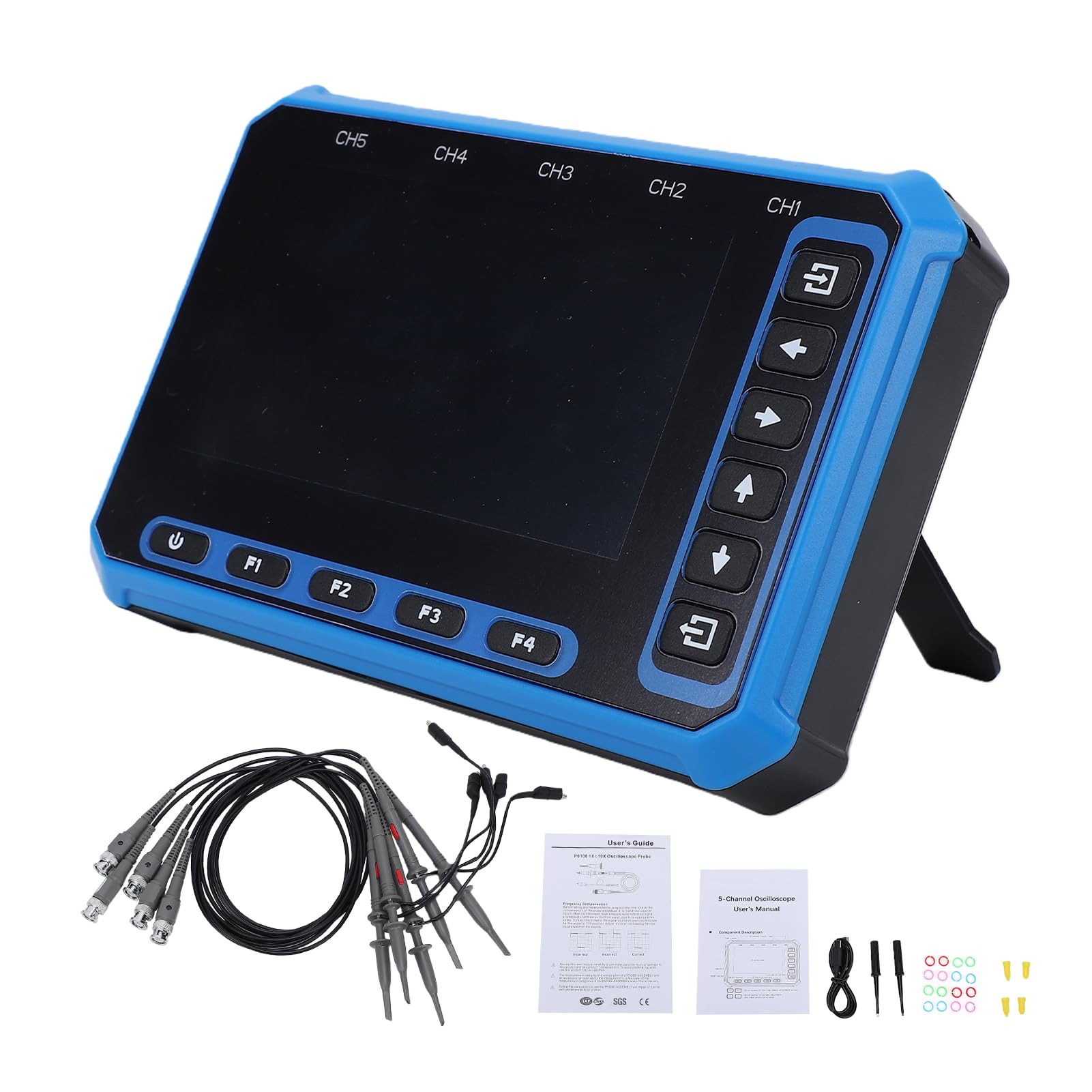 Osciloscopio Portátil de 5 Canales, Alcance Digital de Mano (WIFI