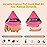 BLAAROOM Powder Puffs for Face Setting Makeup,6 Pcs Soft Velvet Triangle Puff for Contouring, Under Eyes and Corners Delicate Cosmetic Sponge Makeup Tool - Rose Red