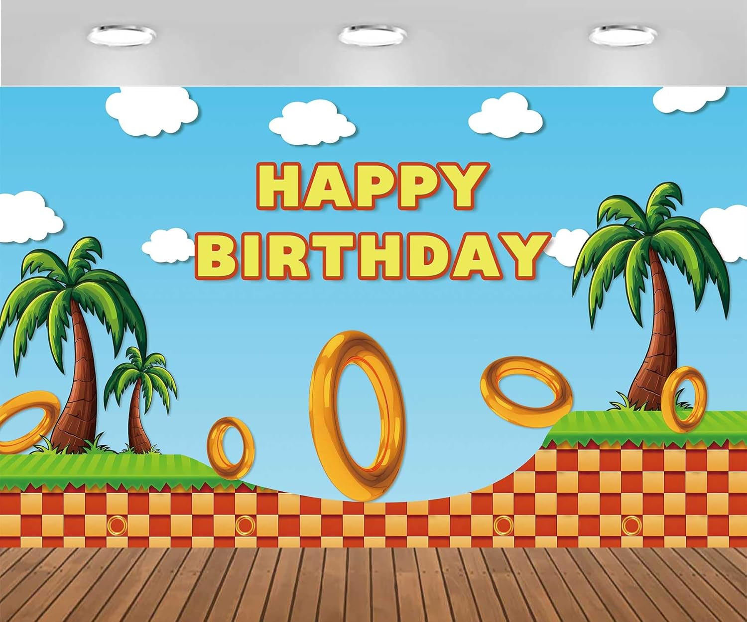 Sonic Party Backdrop