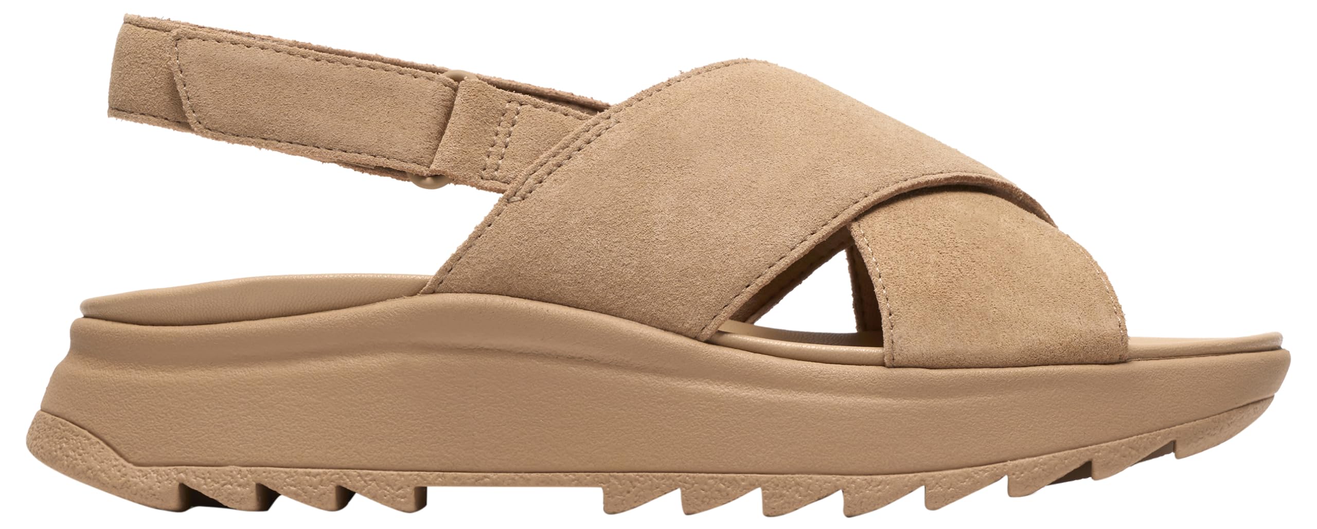 Clarks DashLite Wish Womens Beige Suede, 7.5