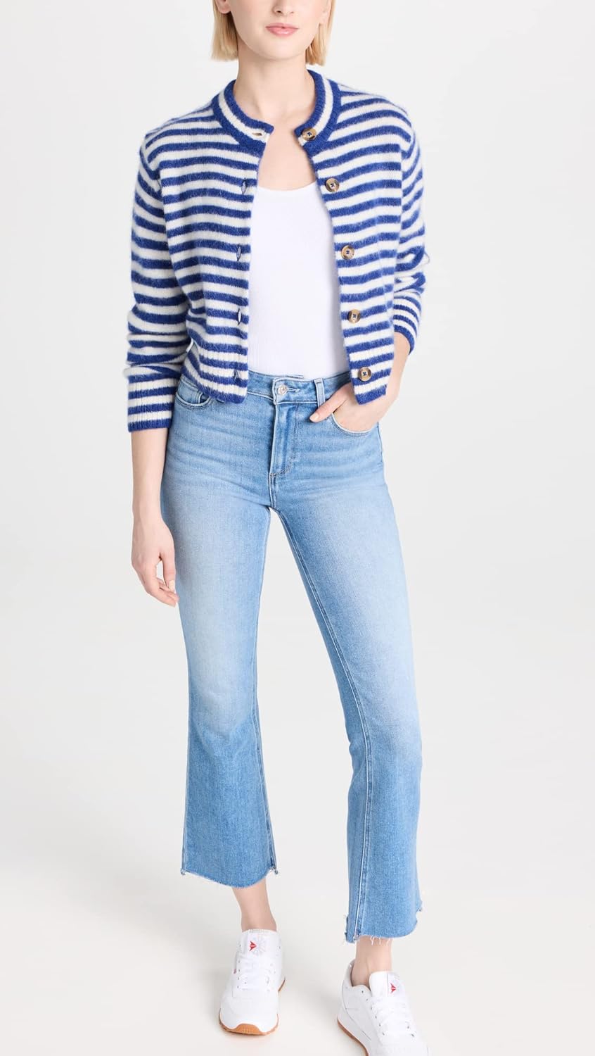 PAIGE Women's Claudine Swap Meet Jeans with Leveled Hem