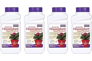 Bonide 8oz Systemic Houseplant Insect Control Granules | Pack of 4 to...