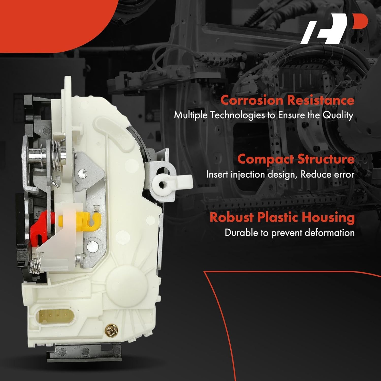 A-Premium Front Right Passenger Side Door Lock Actuator Compatible with Ram 1500, 2500, 3500, 1500 Classic, 4500, 5500 & Dodge Ram 1500, Grand Caravan, Ram 2500, Caliber & Jeep Patriot, Compass