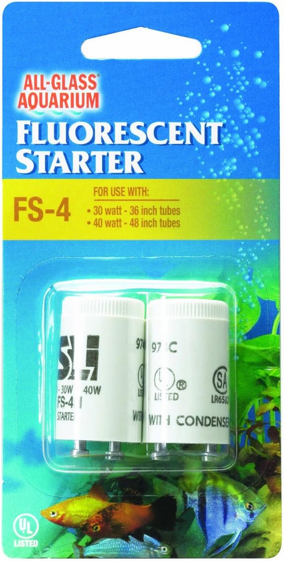 All Glass Aquarium AAG65101 Part Starter Fs-4, 2pk