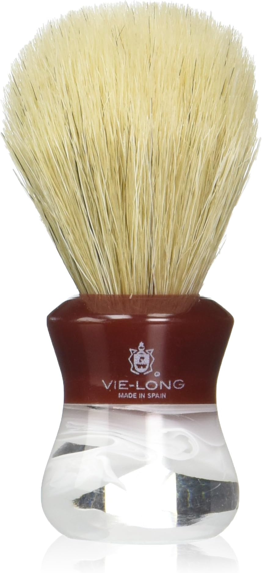 Vie-Long PB14080 Special Horse Hair Shaving Brush, Red/White Acrylic Handle
