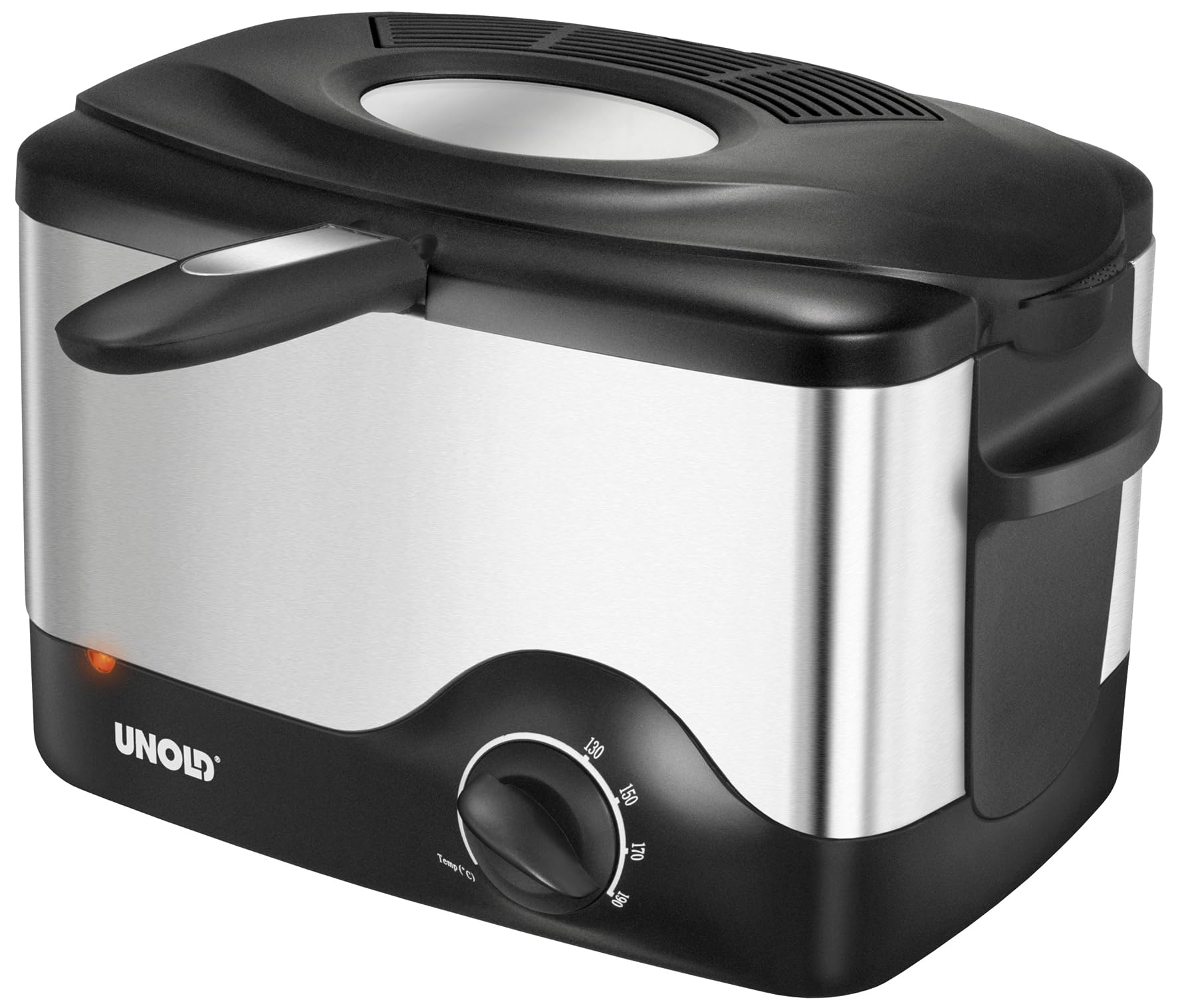 UNOLD 58615 FREIDORA SENCILLO NEGRO, ACERO INOXIDABLE