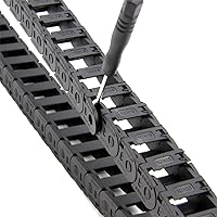 Vista 7 de BCZAMD - Conectores de extremo de cadena de arrastre de 0.394 x 0.591 in, piezas de cadenas de repuesto para cable abierto exterior, cadenas