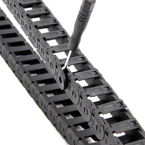 Miniatura 7 de BCZAMD - Conectores de extremo de cadena de arrastre de 0.394 x 0.591 in, piezas de cadenas de repuesto para cable abierto exterior, cadenas de