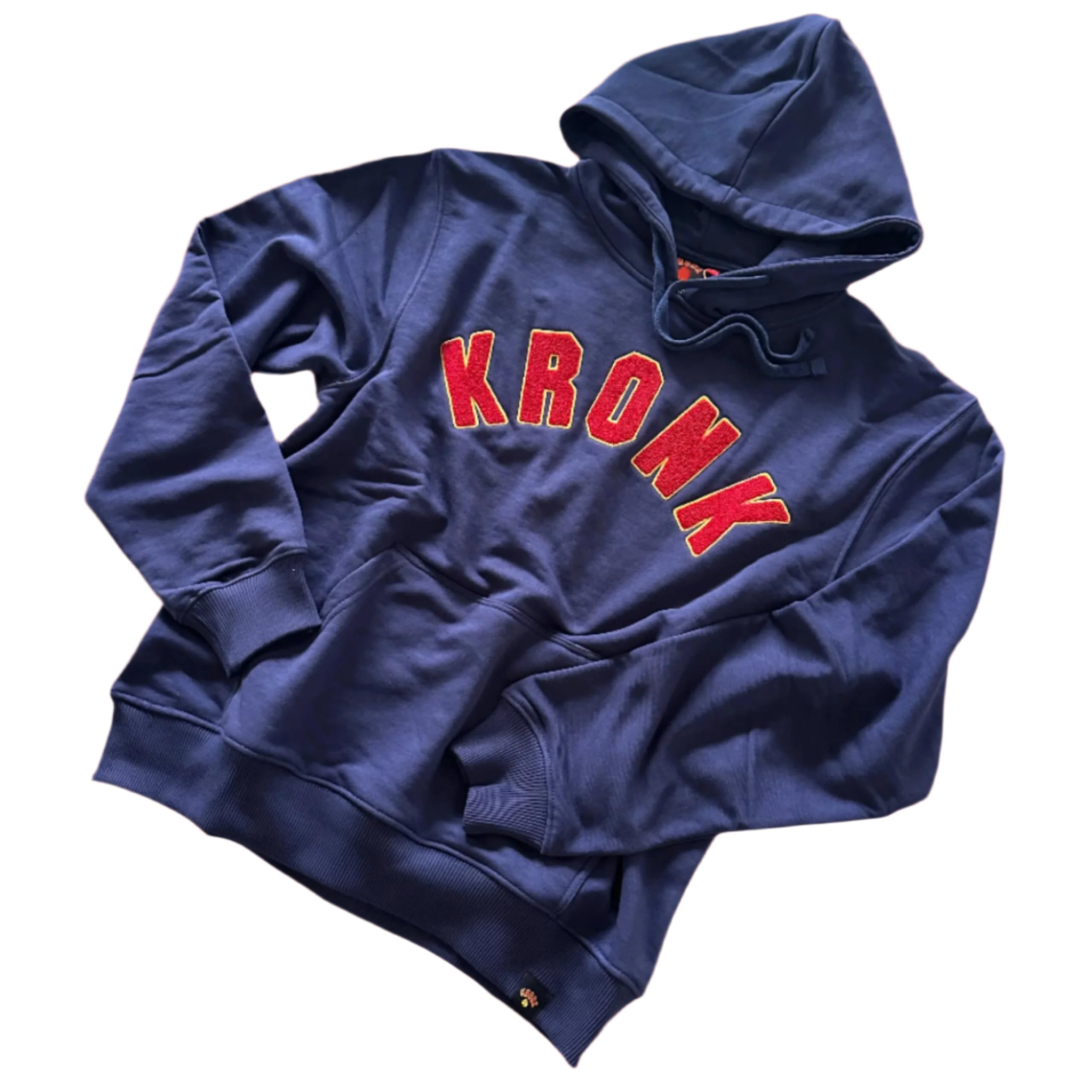 Kronk Felpa con cappuccio iconica Detroit a punto catena, vestibilità ampia, in misto cotone Terryloop con l'iconico logo retrò Detroit Boxing Gym