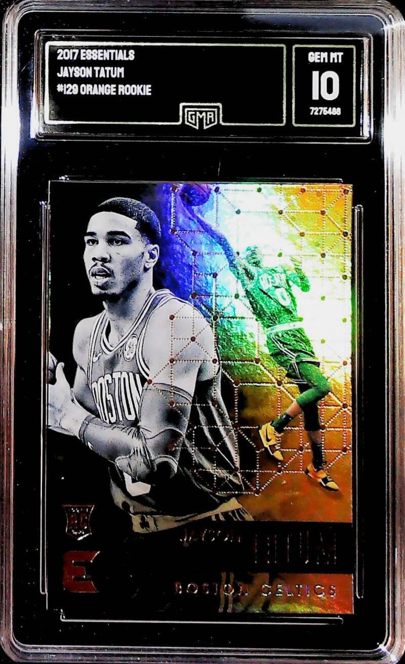 2017-18 Panini Essentials Basketball #129 Jayson Tatum Boston Celtics RC Rookie Card GMA 10 GEM MINT