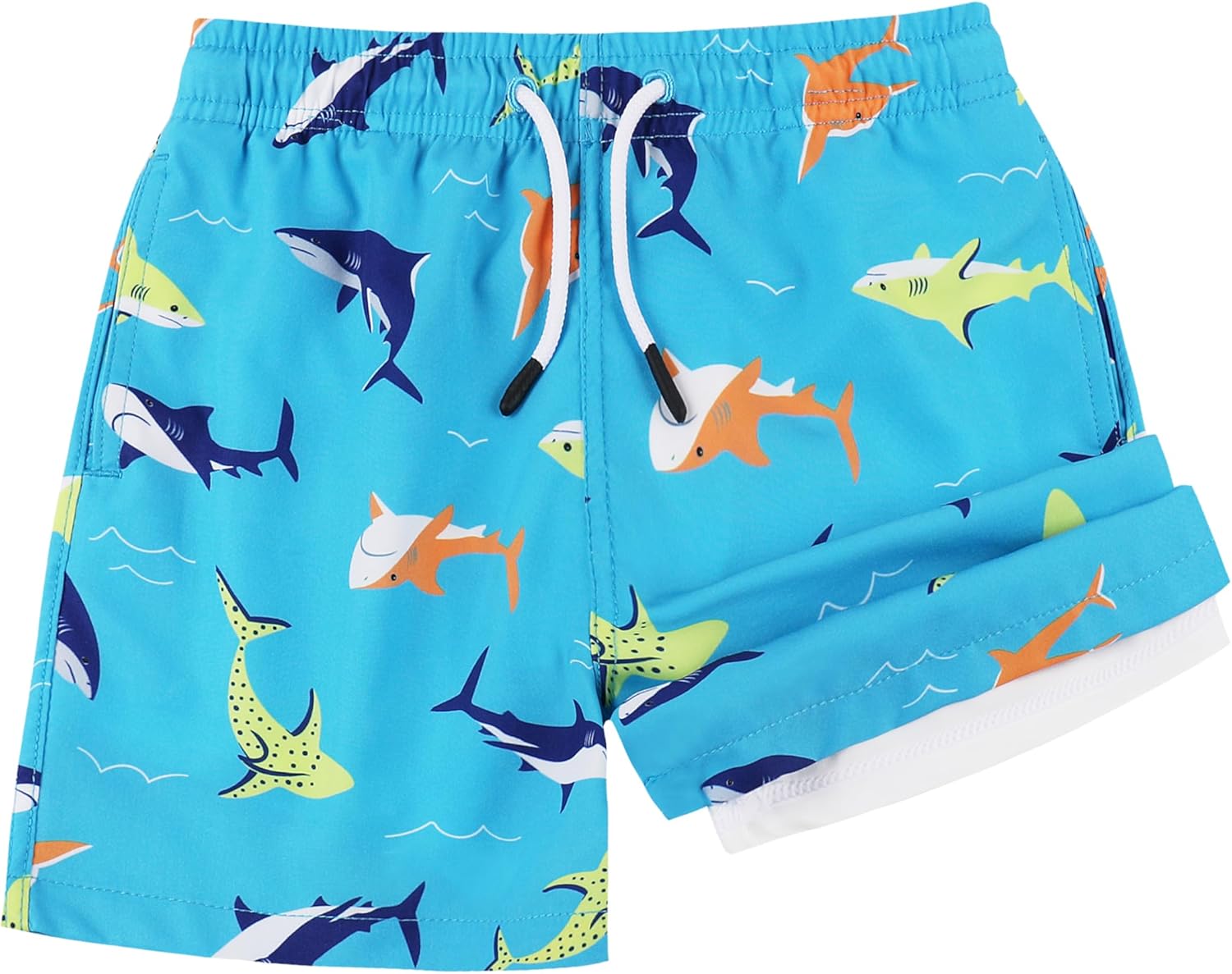 MILANKERR Toddler Boys Rash Guard Sets,Swim Trunks with Compression Liner,Swim Shirt Sets