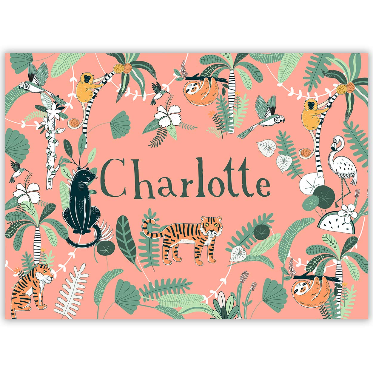 Paper Themes Girls Jungle Fun Play Mat For Kids - Messy Paint Sheet, Playdough, Arts And Crafts Splash Mat (, Xl 150 X 110 Cm)