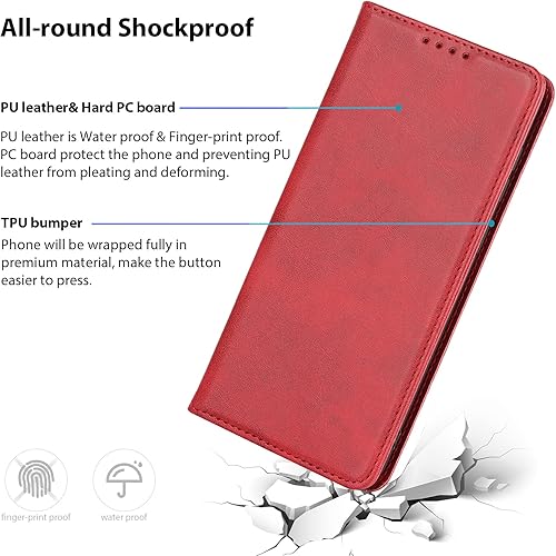 Miniatura 7 de Havaya Funda tipo cartera para Samsung Galaxy S23 Ultra con tarjetero y tarjetero para Samsung S23 Ultra para mujer, funda para teléfono celular