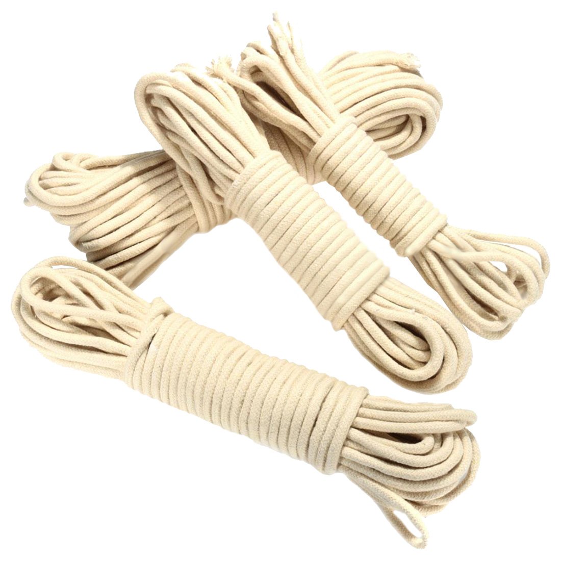 Ifutniew 20M Multi-Function Traditional Washing Clothes Pulley Line Rope Dia. 4Mm