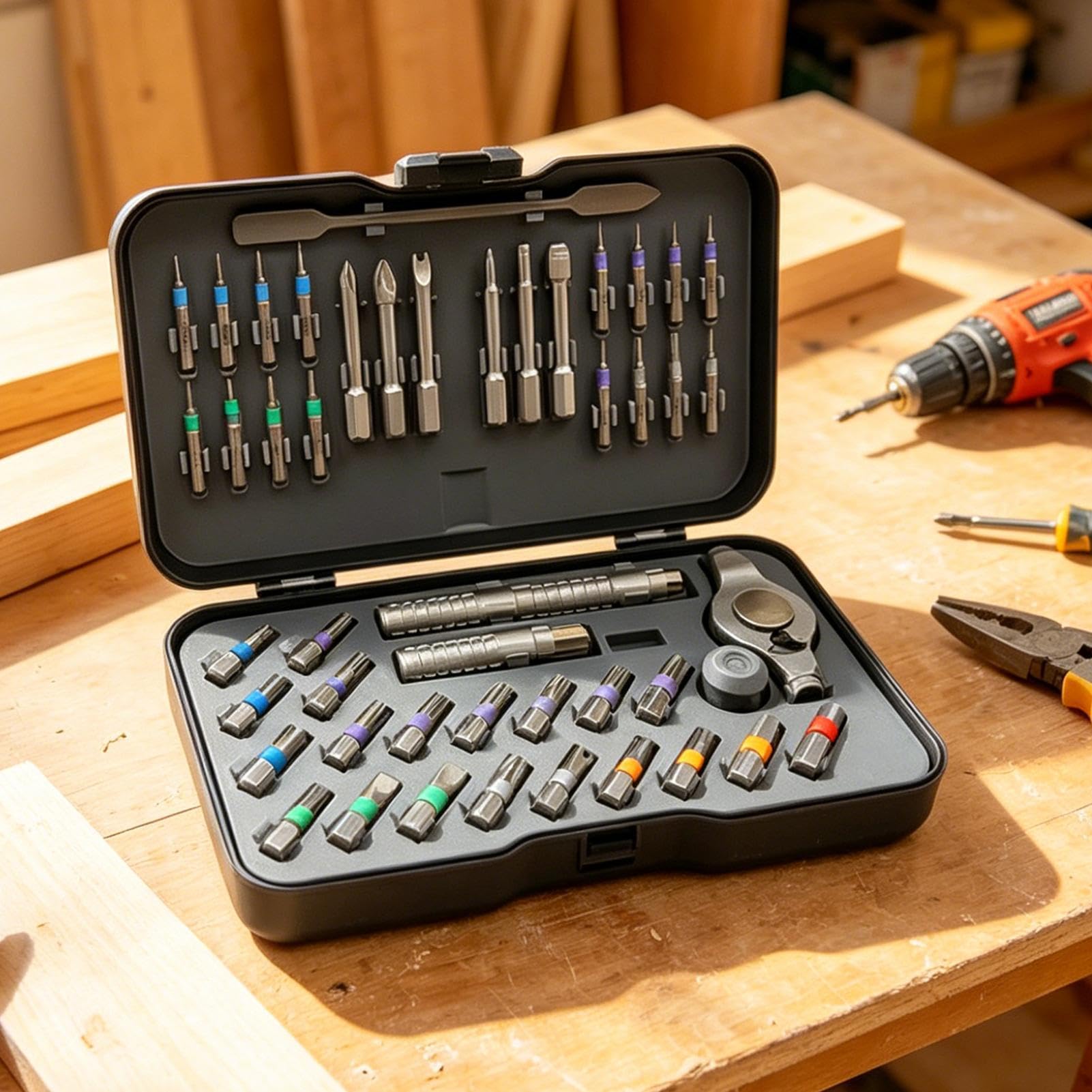 Set di cacciaviti magnetici 47-in-1 Kit driver magnetico con punte in