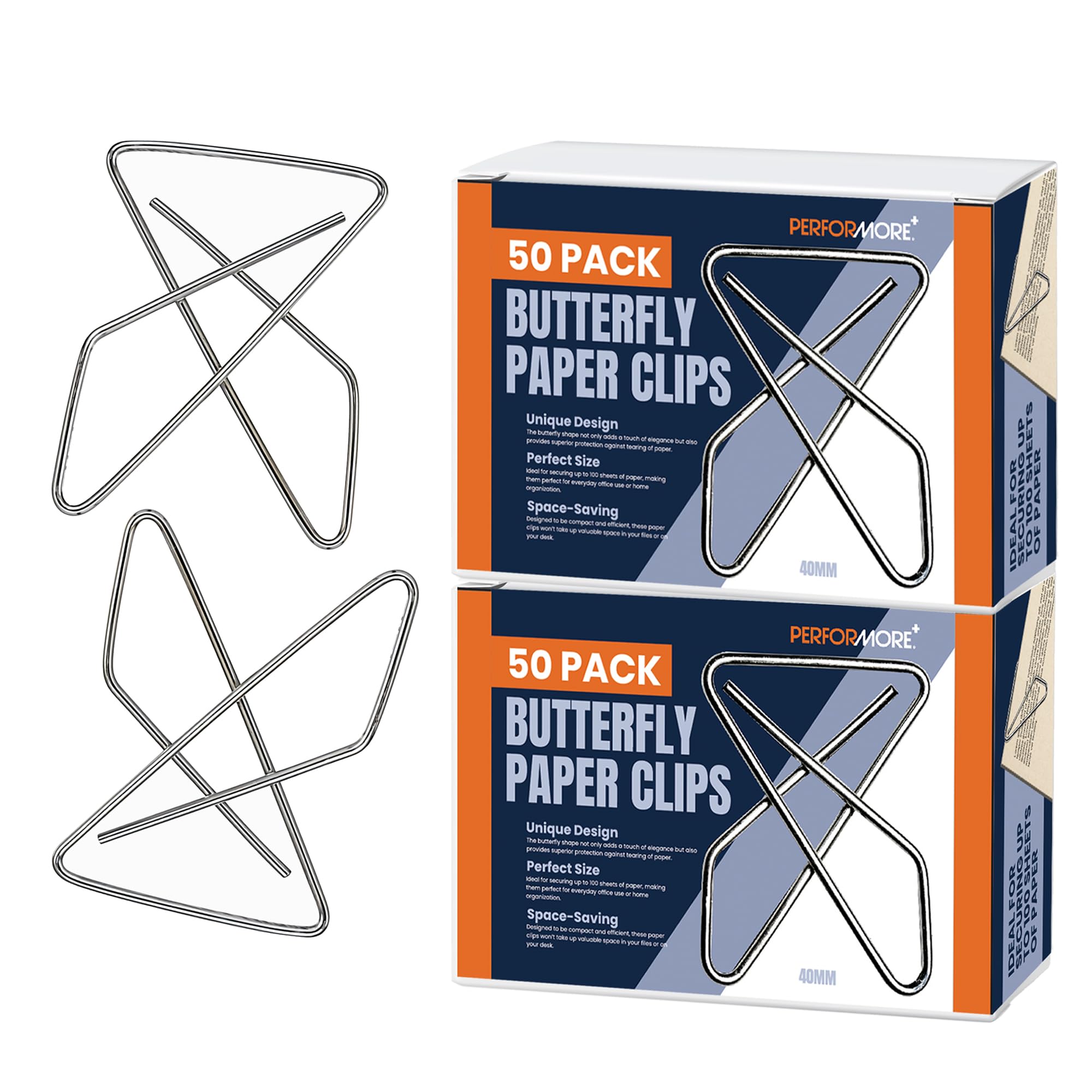 Amazon.com : Cute Butterfly Paper Clips 100 Pack, Heavy Duty Metal