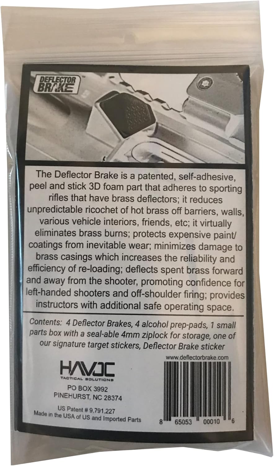 Kit: Guides Spent Brass into Pile, Protects Rifle Paint/Coating, Saves Brass for Re-Loading, Prevents Brass-Burn, Fits Standard Brass Deflectors (Black)