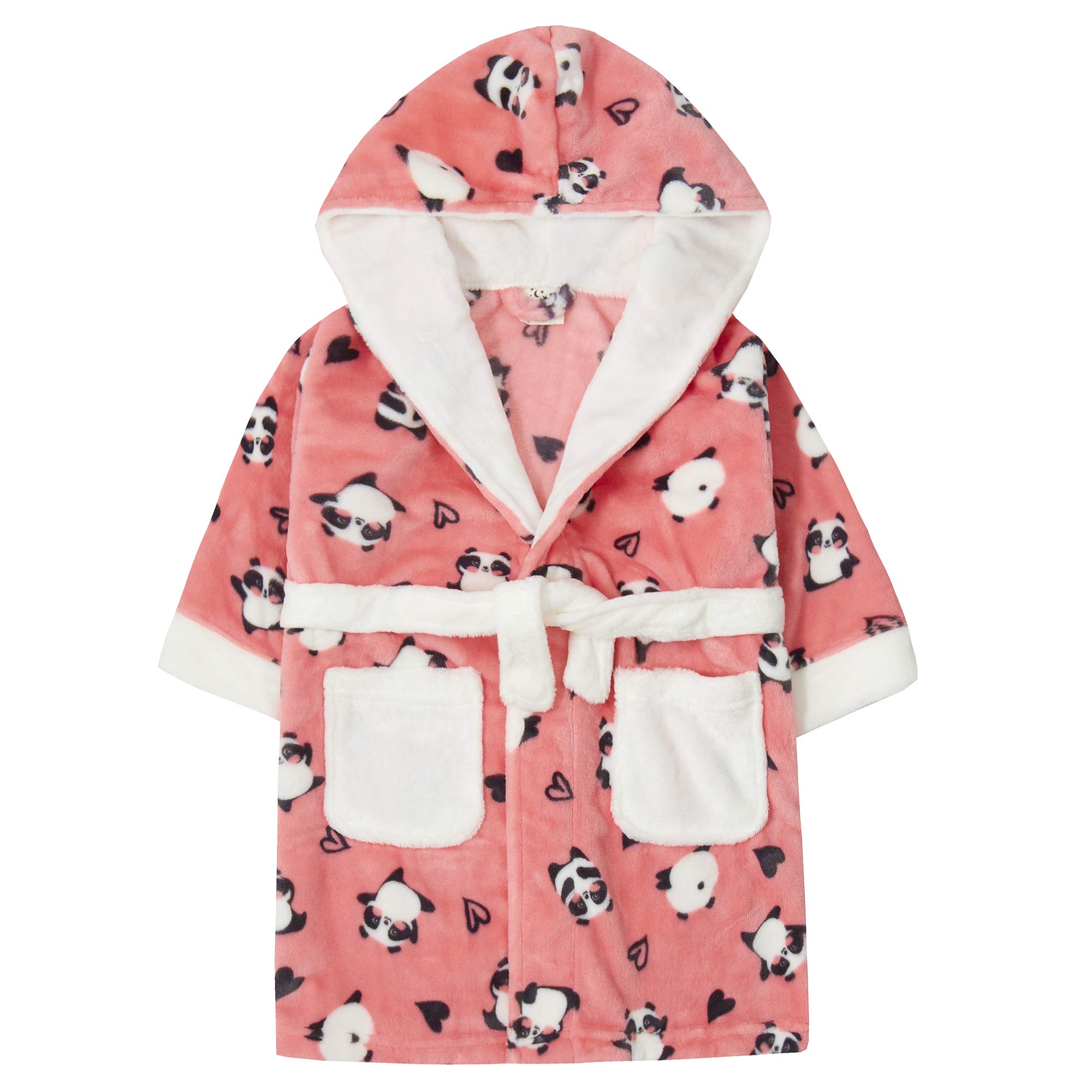 Lora Dora Girls Novelty Panda Bath Robe Pink 4-5 Years