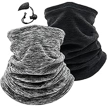 2 Pack Winter Neck Warmer Gaiter Women Men Fleece Warm Windproof Face Scarf Cover Ski Mask for Cold Weather