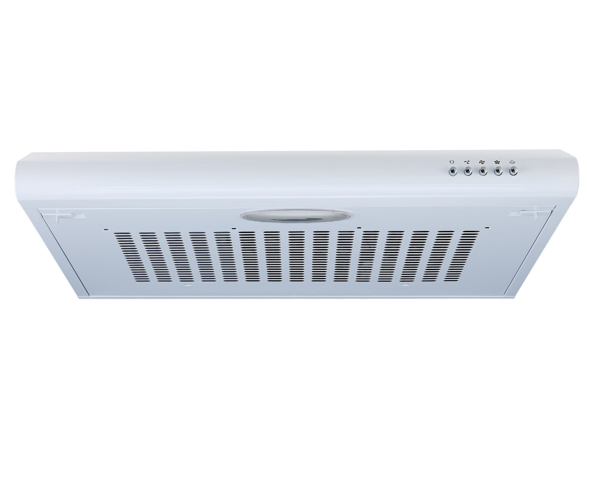 Cookology VISOR600WH Extractor Fan | 60cm Visor Cooker Hood in White with Filter — view 2